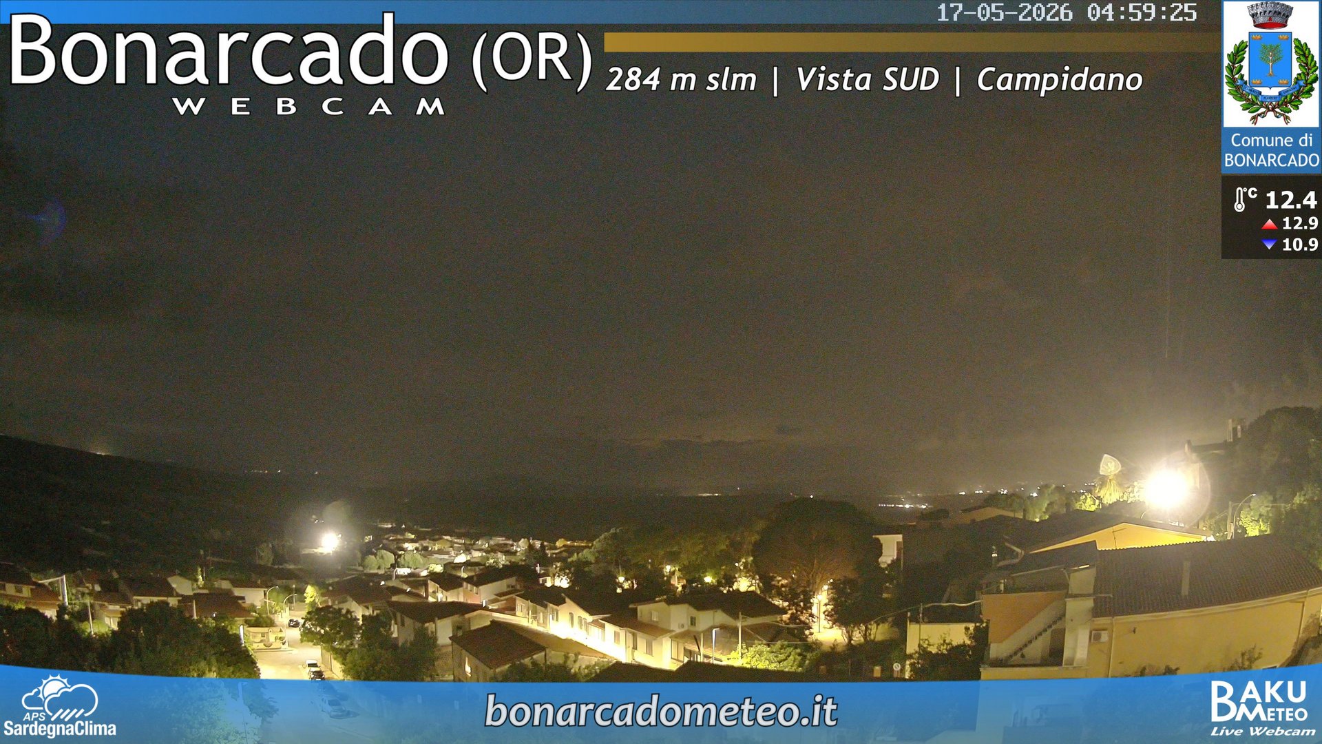 time-lapse frame, Bonarcado SUD webcam