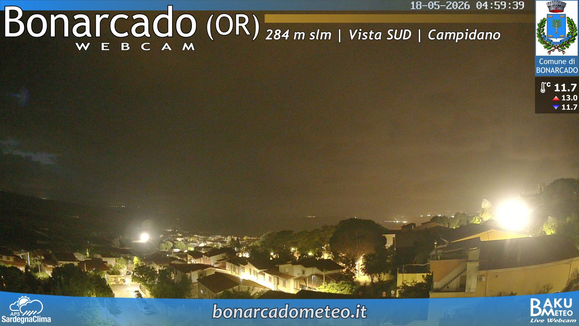 time-lapse frame, Bonarcado SUD webcam
