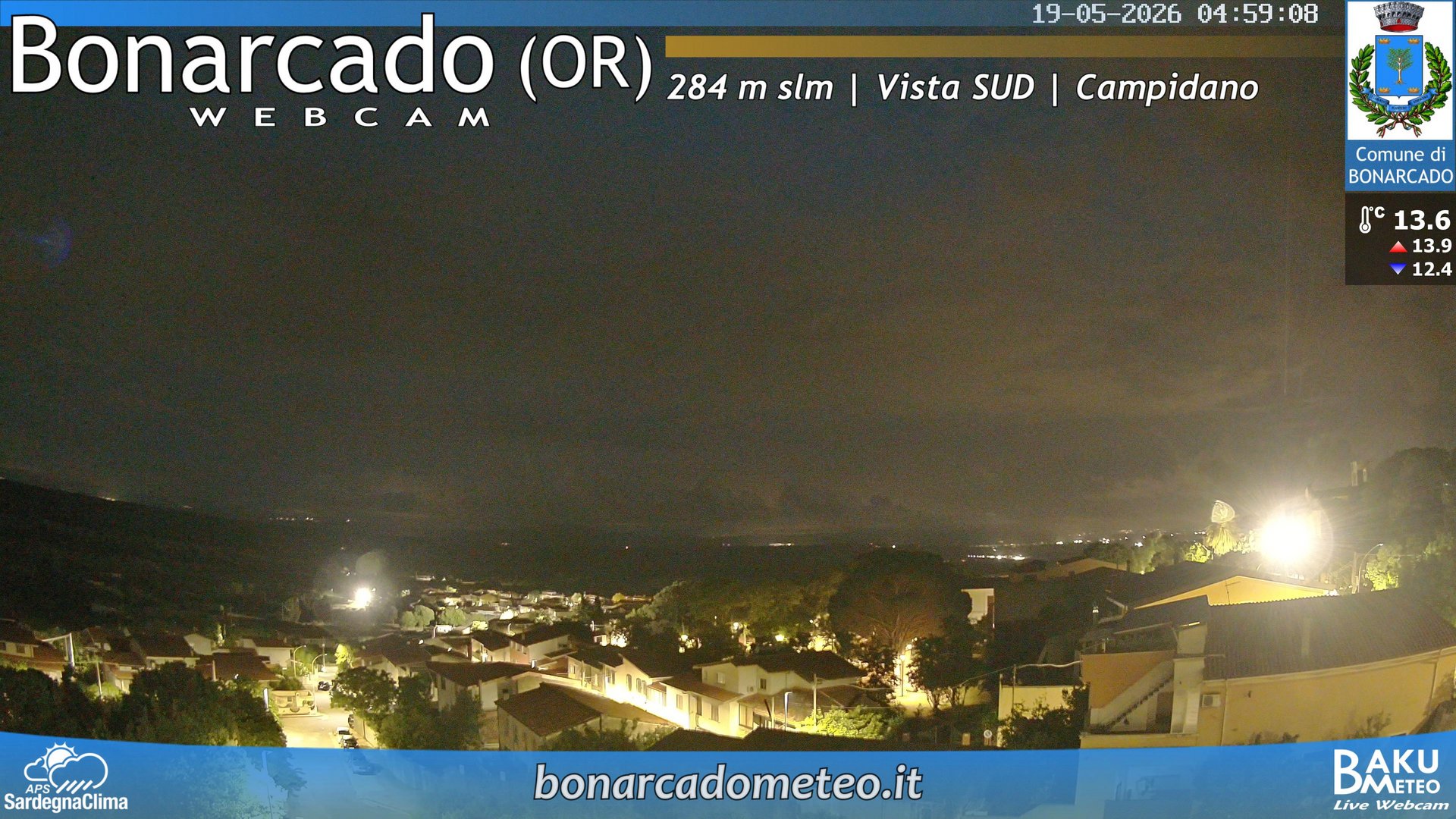 time-lapse frame, Bonarcado SUD webcam