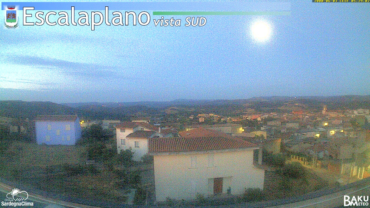 time-lapse frame, Escalaplano webcam