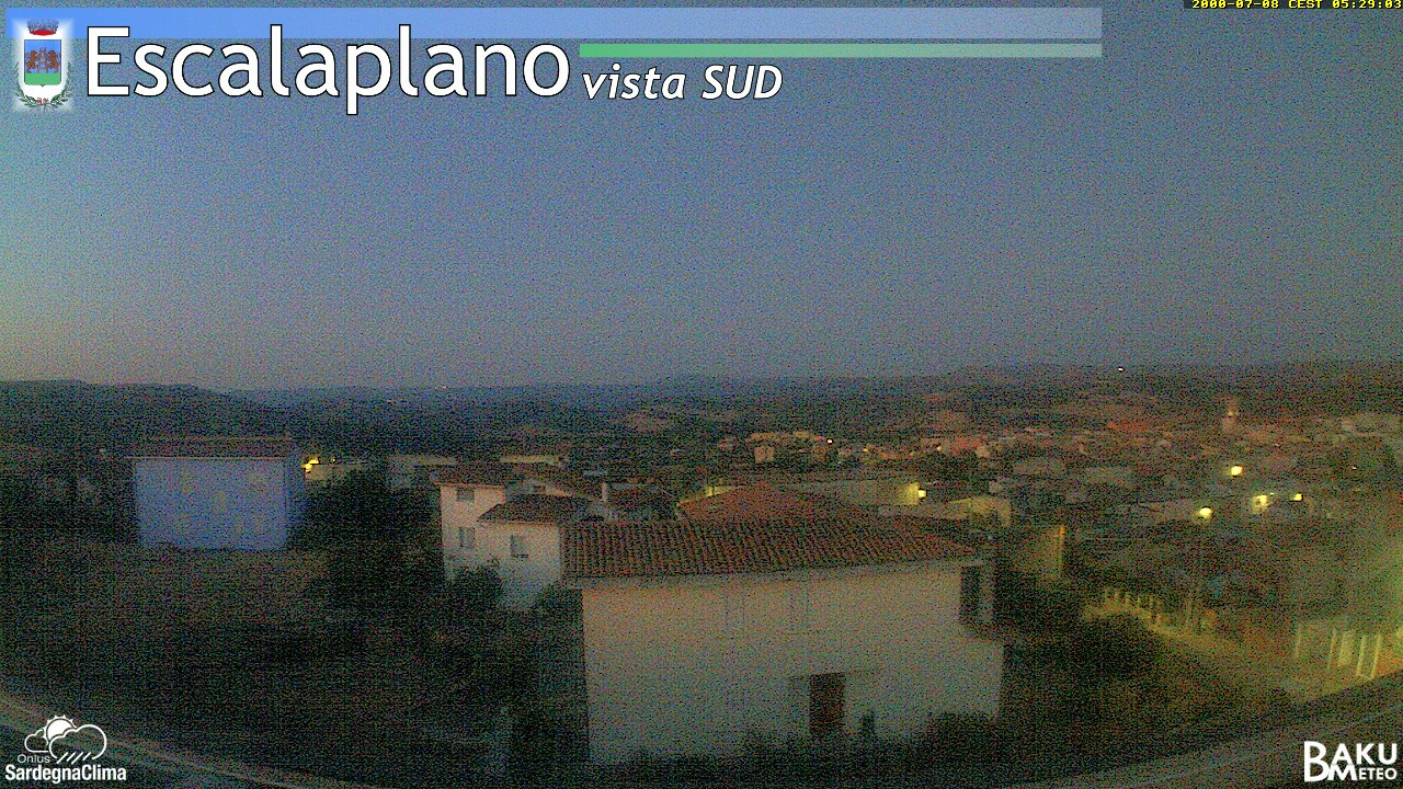 time-lapse frame, Escalaplano webcam