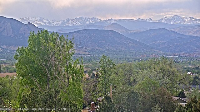 time-lapse frame, Indian Peaks webcam