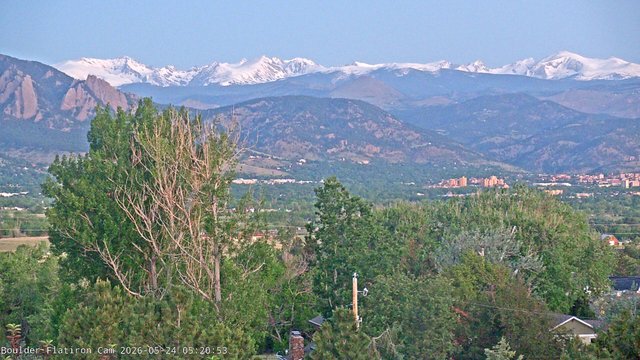time-lapse frame, Indian Peaks webcam