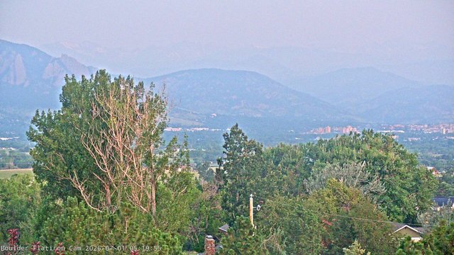 time-lapse frame, Indian Peaks webcam