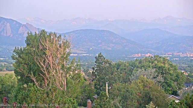 time-lapse frame, Indian Peaks webcam