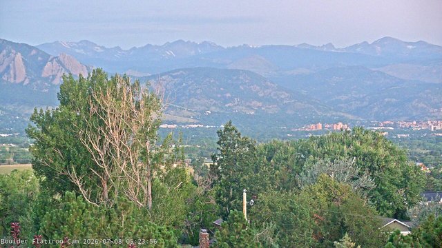 time-lapse frame, Indian Peaks webcam