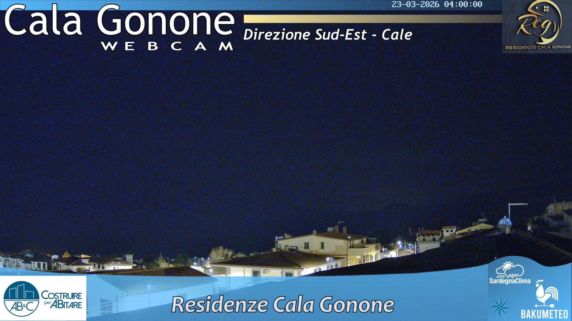 time-lapse frame, Cala Gonone SUD webcam