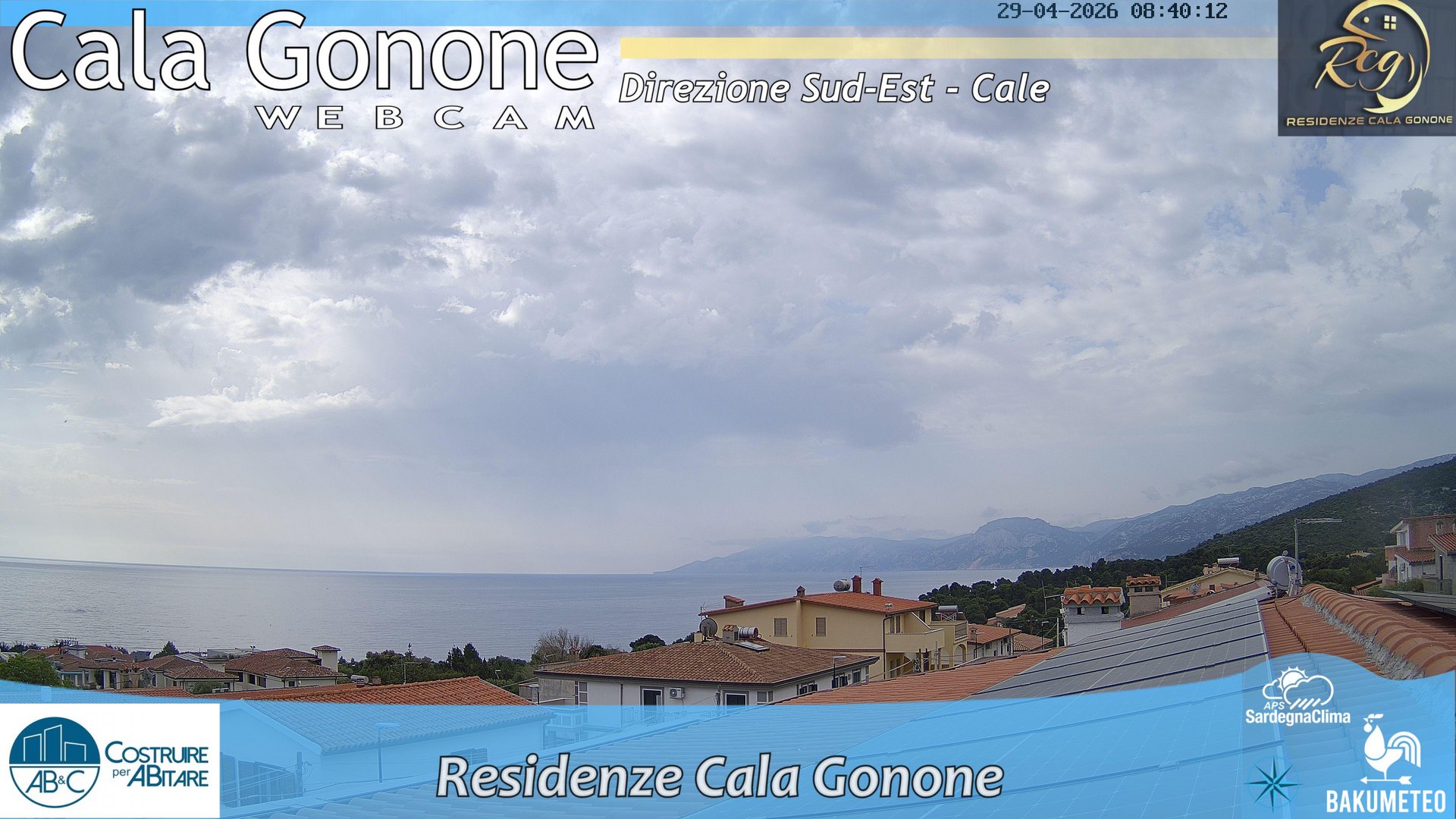 time-lapse frame, Cala Gonone SUD webcam