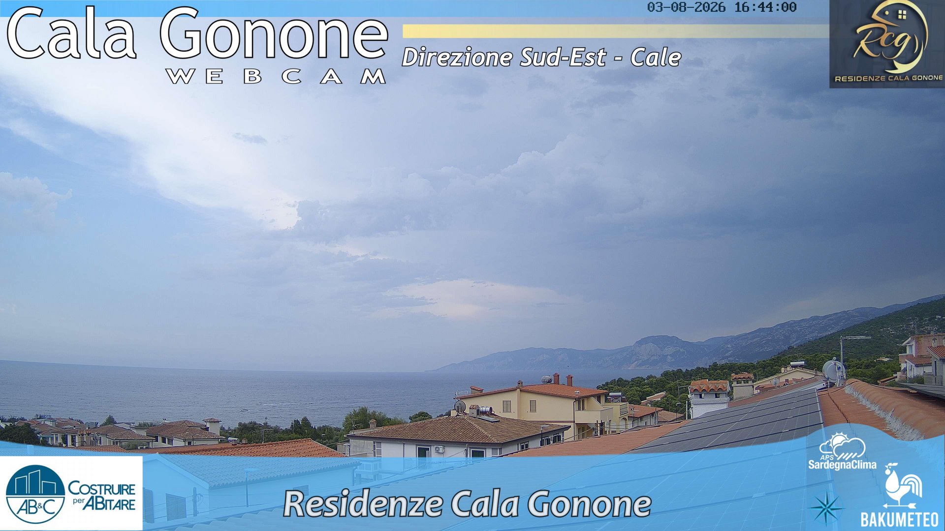 time-lapse frame, Cala Gonone SUD webcam