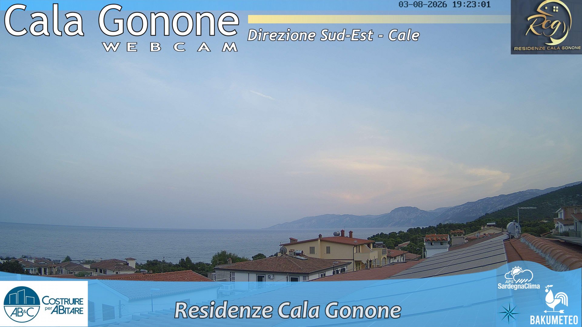 time-lapse frame, Cala Gonone SUD webcam