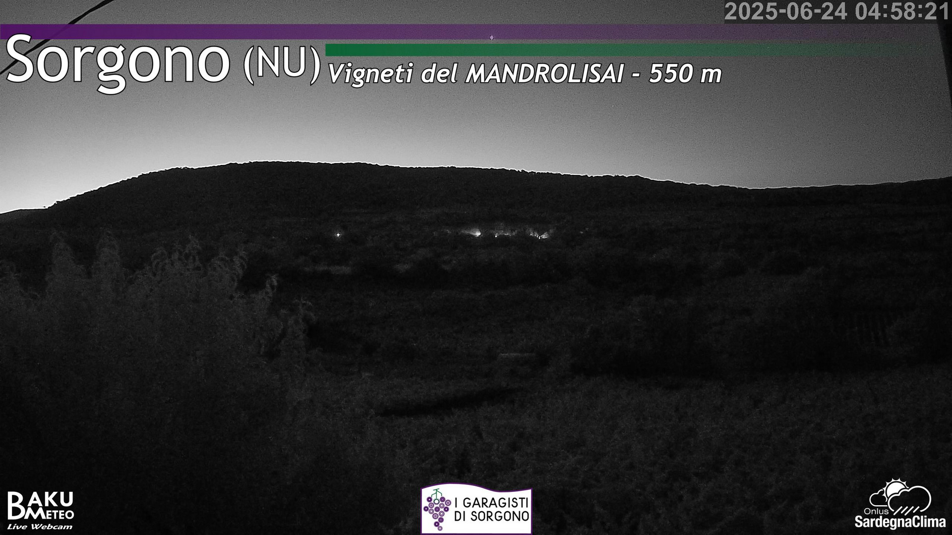 time-lapse frame, Sorgono webcam