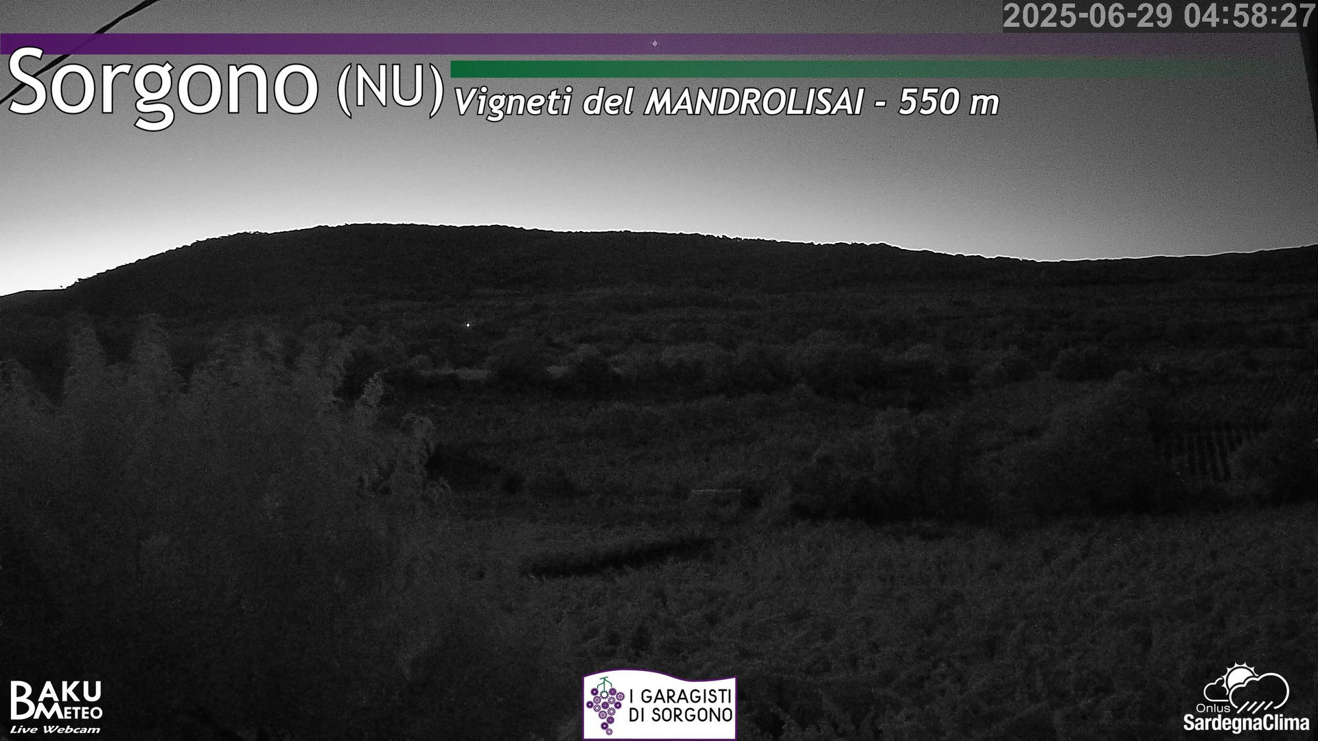 time-lapse frame, Sorgono webcam