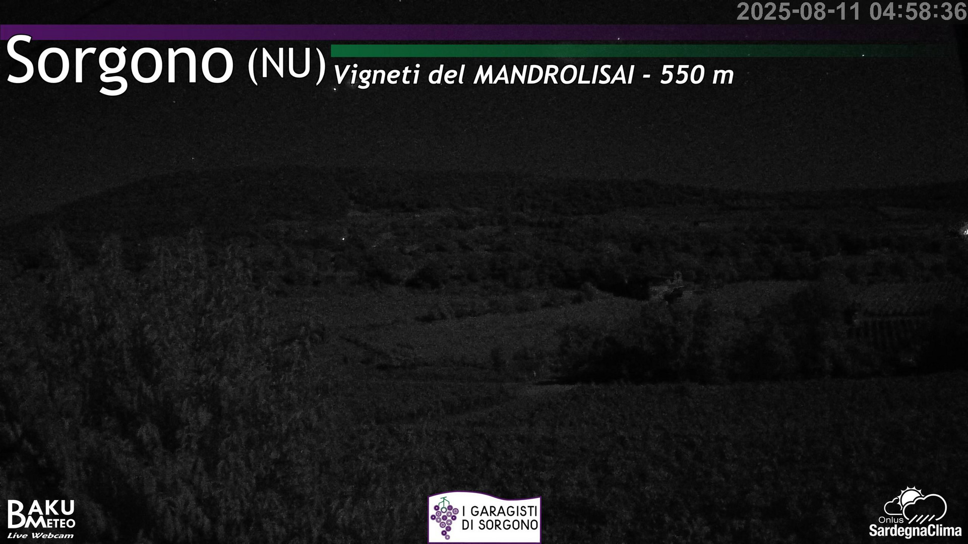 time-lapse frame, Sorgono webcam