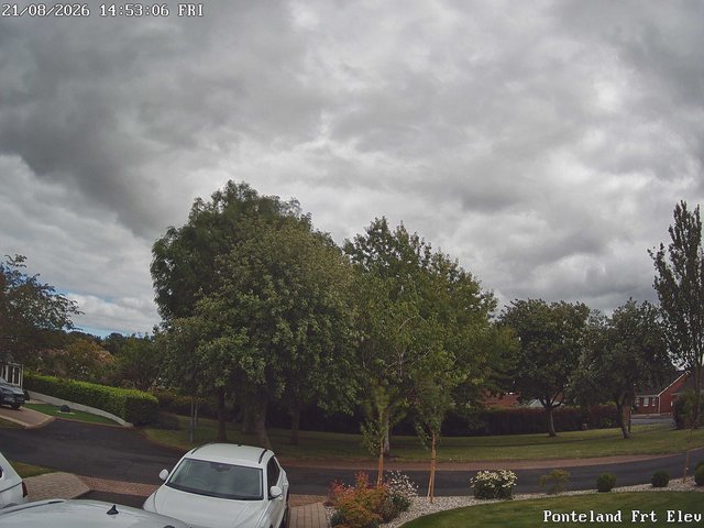 time-lapse frame, Ponteland Front Elev webcam