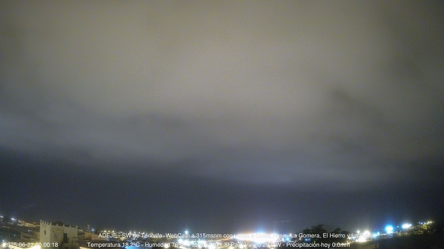 time-lapse frame, Adeje SW webcam