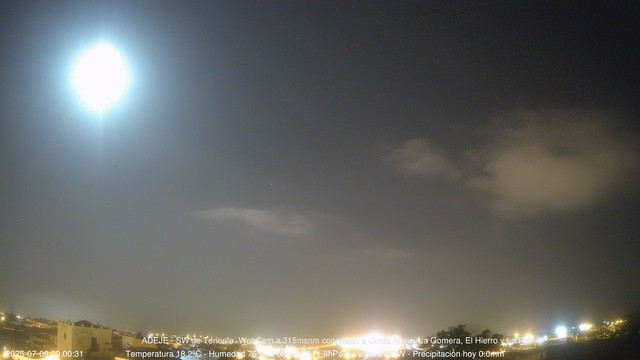 time-lapse frame, Adeje SW webcam
