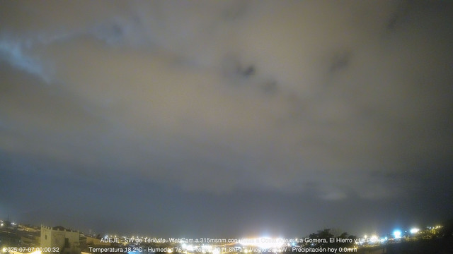 time-lapse frame, Adeje SW webcam