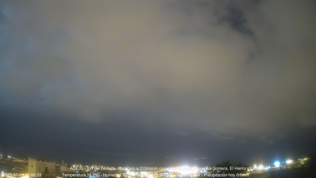 time-lapse frame, Adeje SW webcam