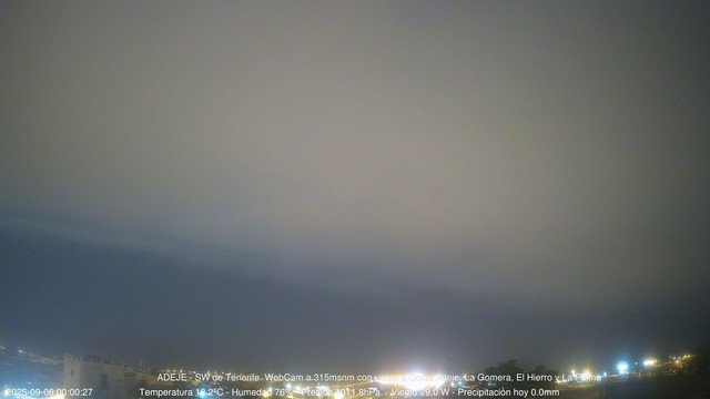 time-lapse frame, Adeje SW webcam