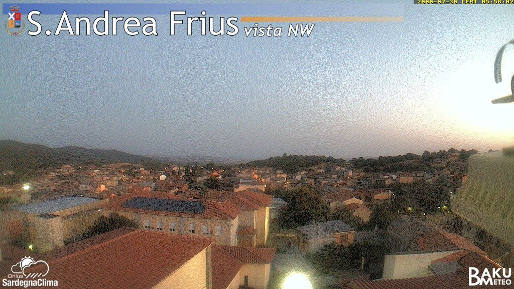 time-lapse frame, Sant'Andrea Frius webcam