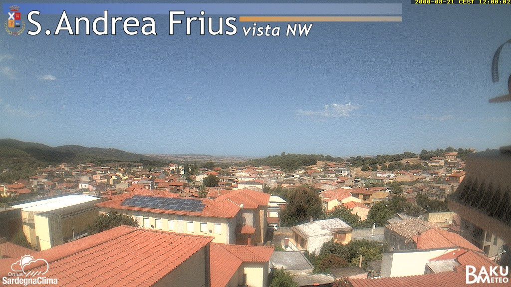view from Sant'Andrea Frius on 2026-08-21