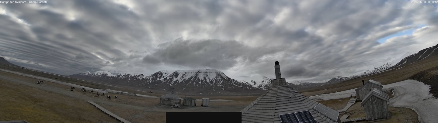 time-lapse frame, Hurtigruten Svalbard - Camp Barentz webcam