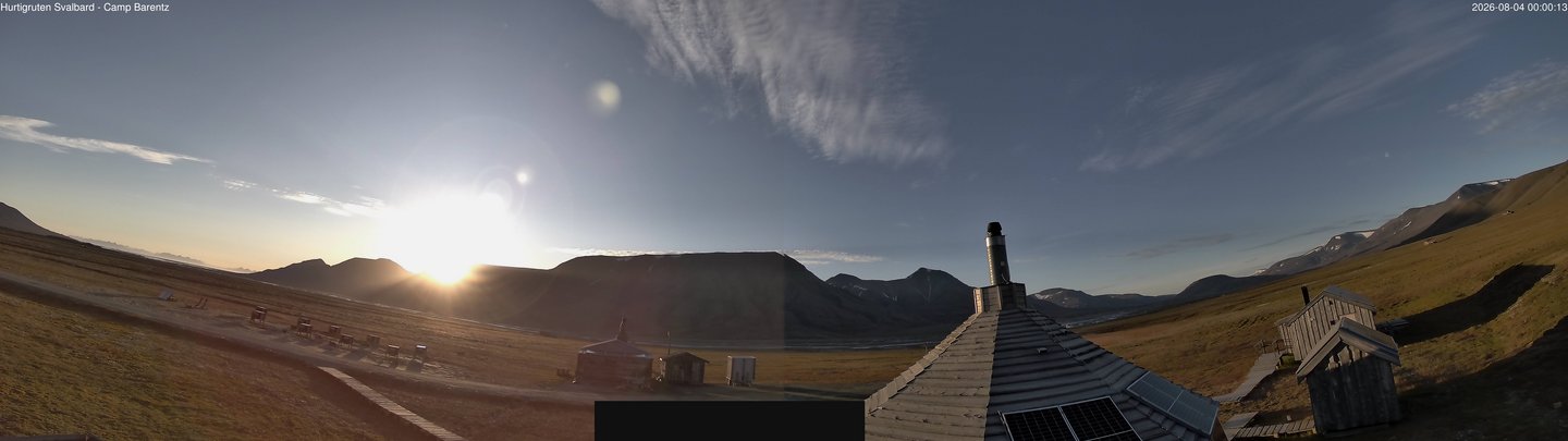 time-lapse frame, Hurtigruten Svalbard - Camp Barentz webcam