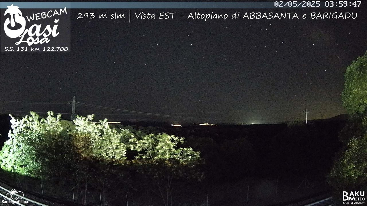 time-lapse frame, Abbasanta webcam