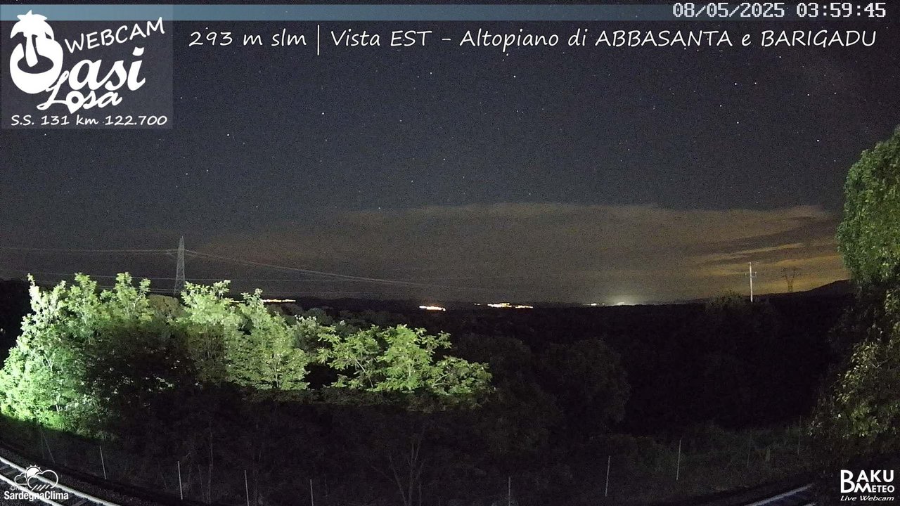 time-lapse frame, Abbasanta webcam