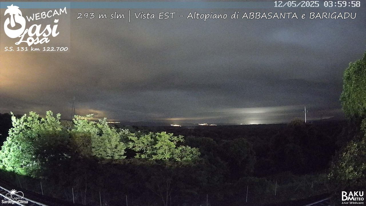time-lapse frame, Abbasanta webcam