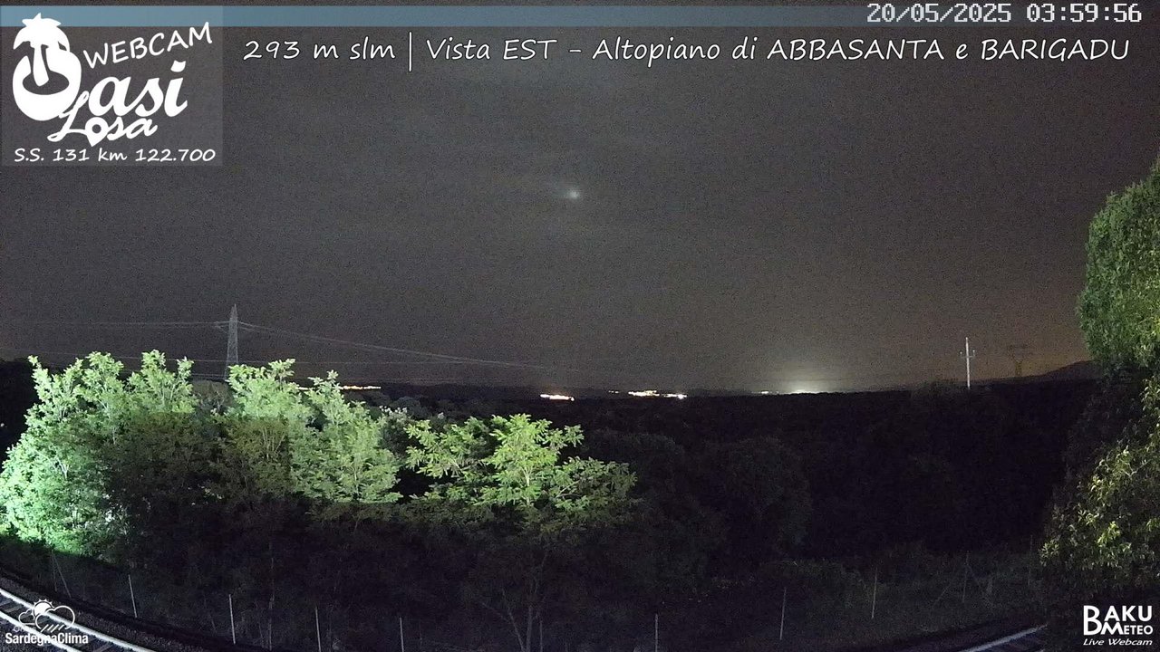 time-lapse frame, Abbasanta webcam