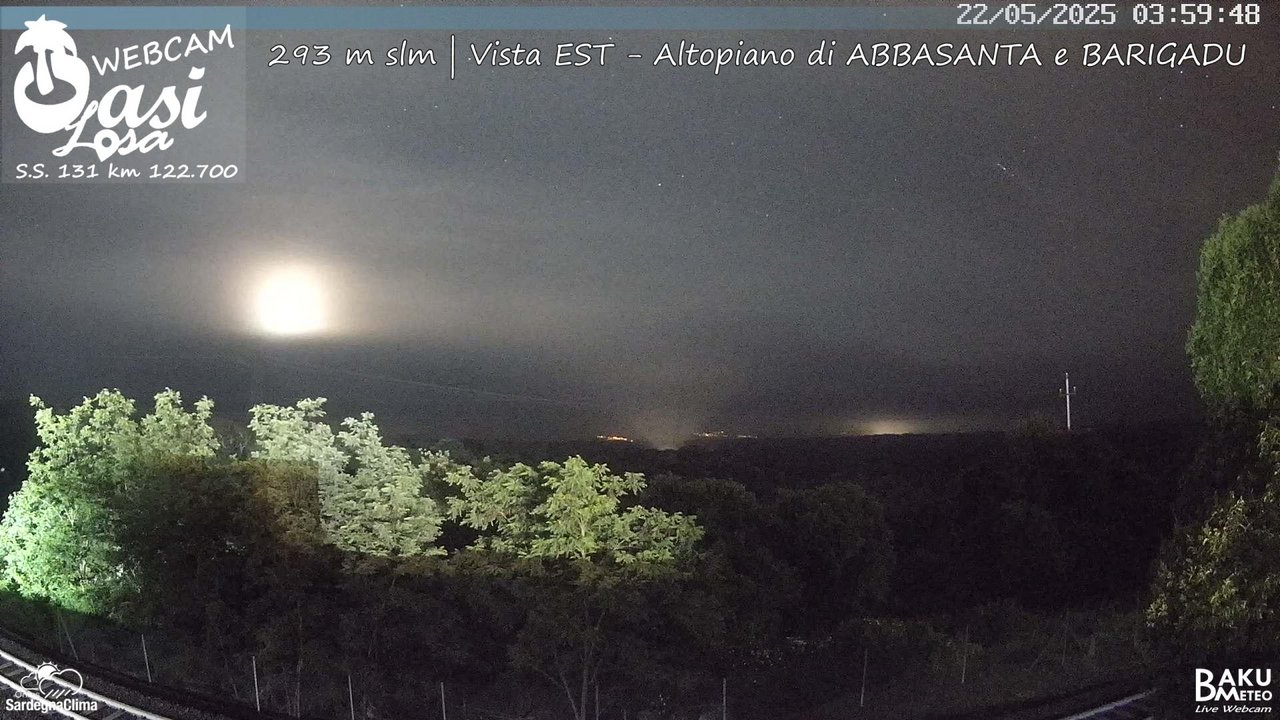 time-lapse frame, Abbasanta webcam