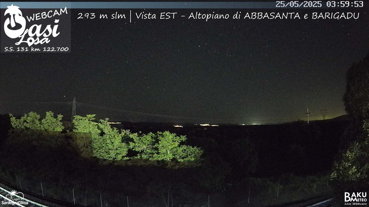 time-lapse frame, Abbasanta webcam