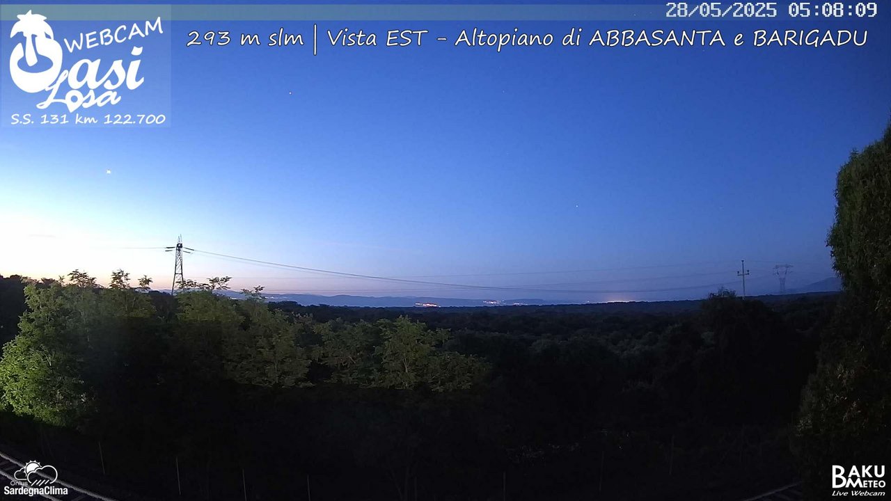 time-lapse frame, Abbasanta webcam