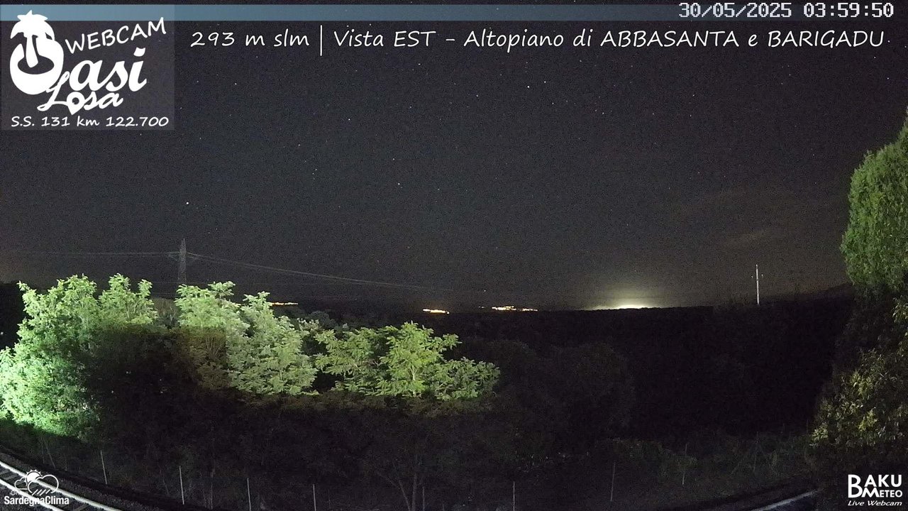 time-lapse frame, Abbasanta webcam