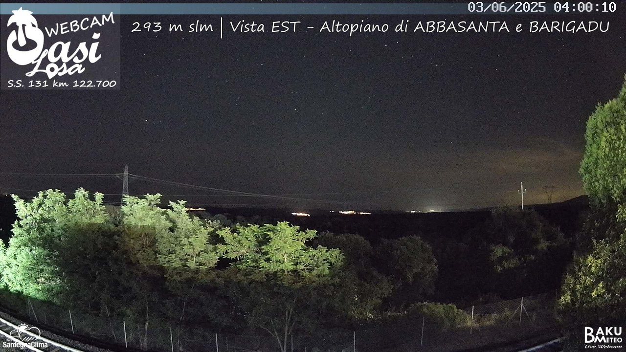 time-lapse frame, Abbasanta webcam