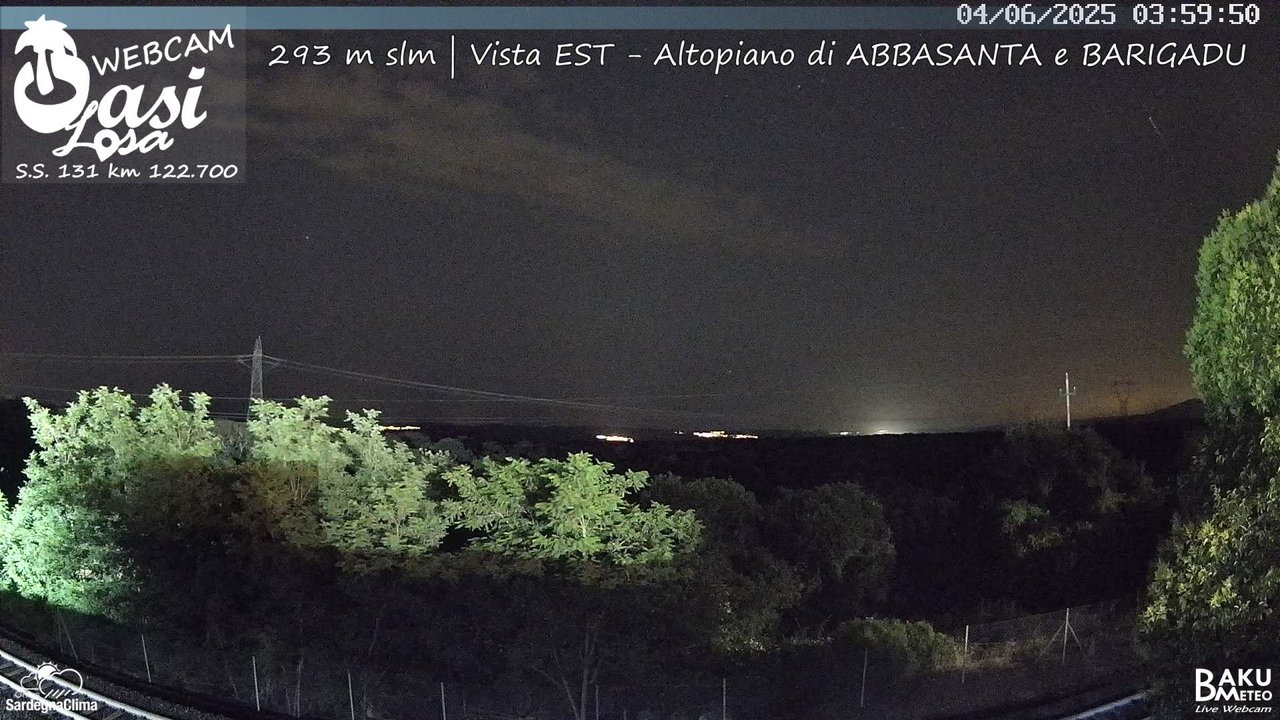 time-lapse frame, Abbasanta webcam