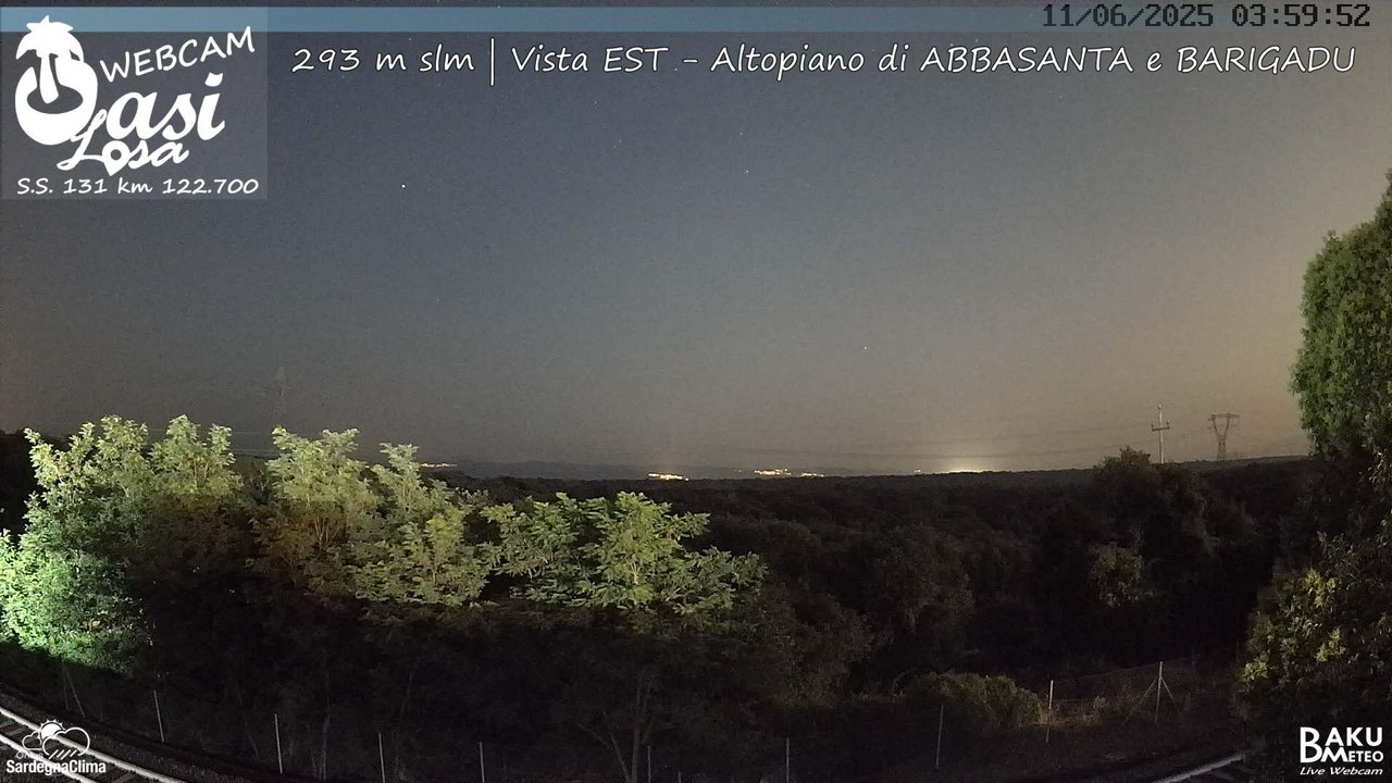 time-lapse frame, Abbasanta webcam