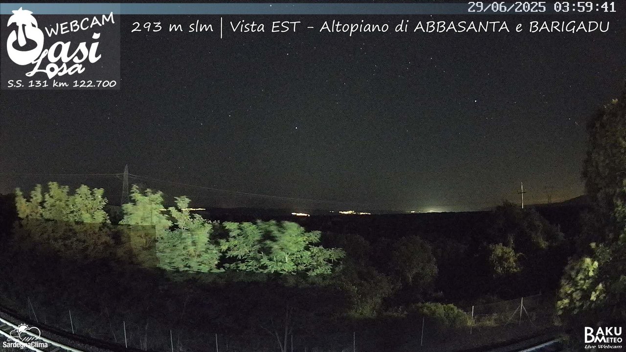 time-lapse frame, Abbasanta webcam