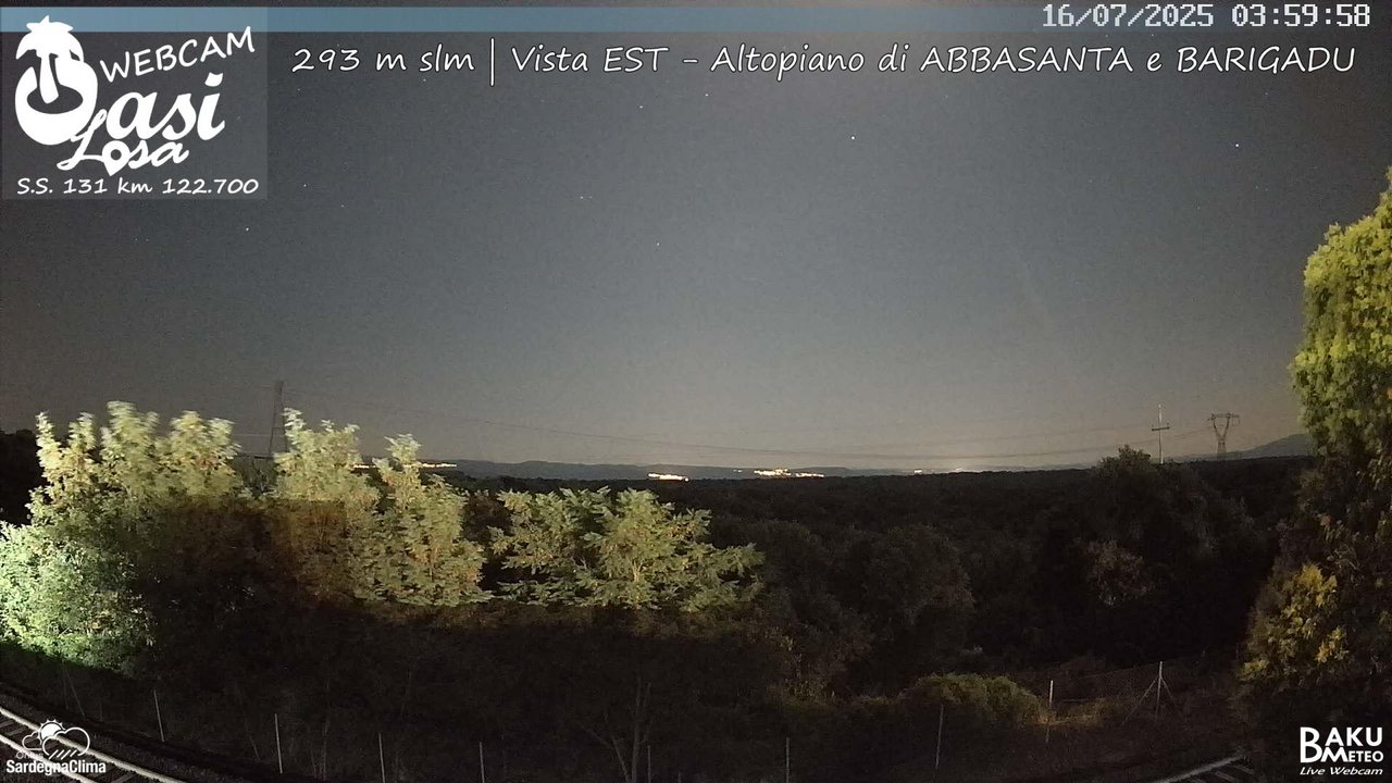time-lapse frame, Abbasanta webcam