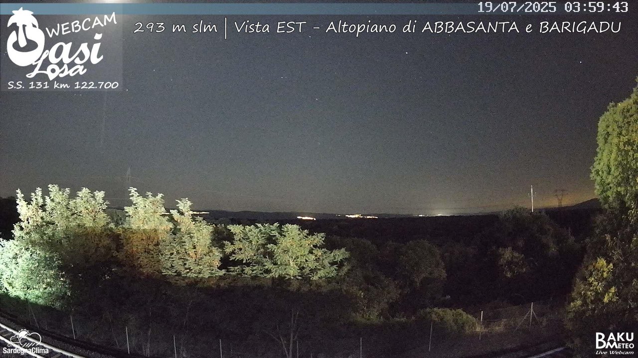 time-lapse frame, Abbasanta webcam