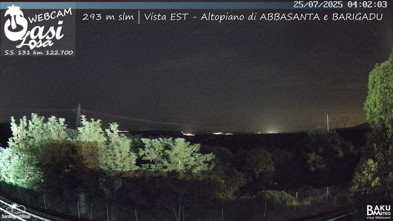 time-lapse frame, Abbasanta webcam