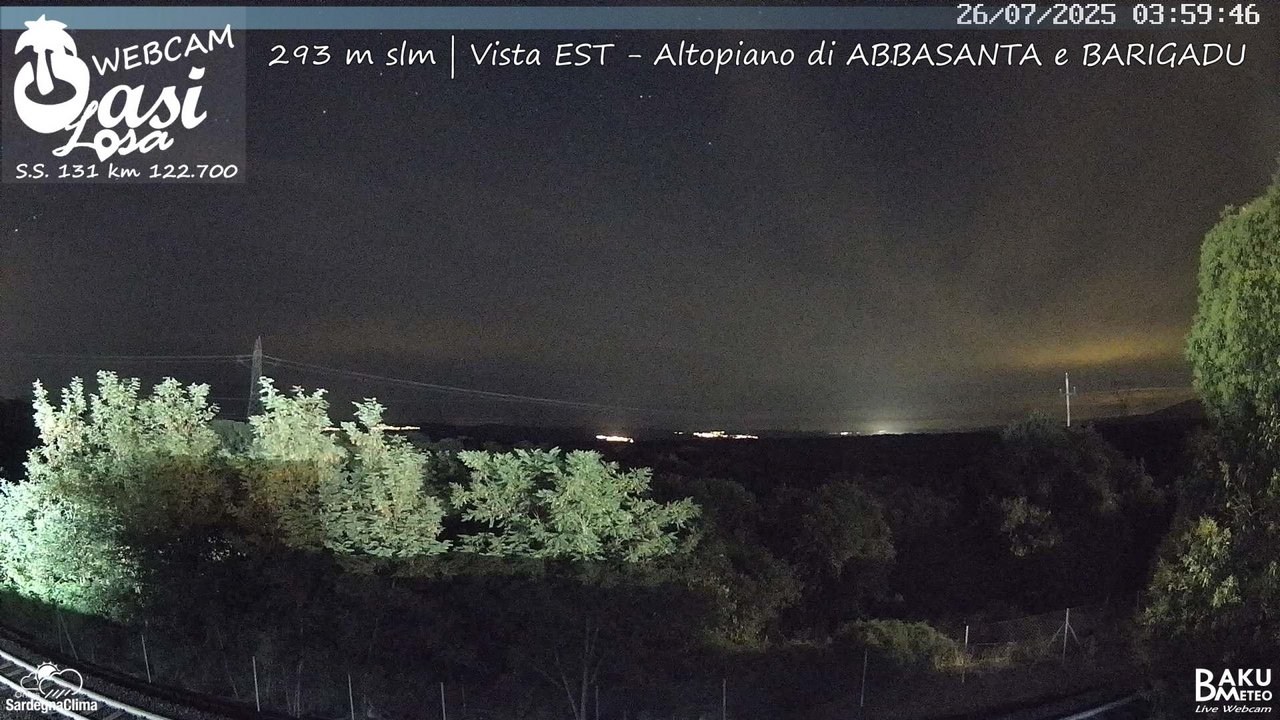 time-lapse frame, Abbasanta webcam