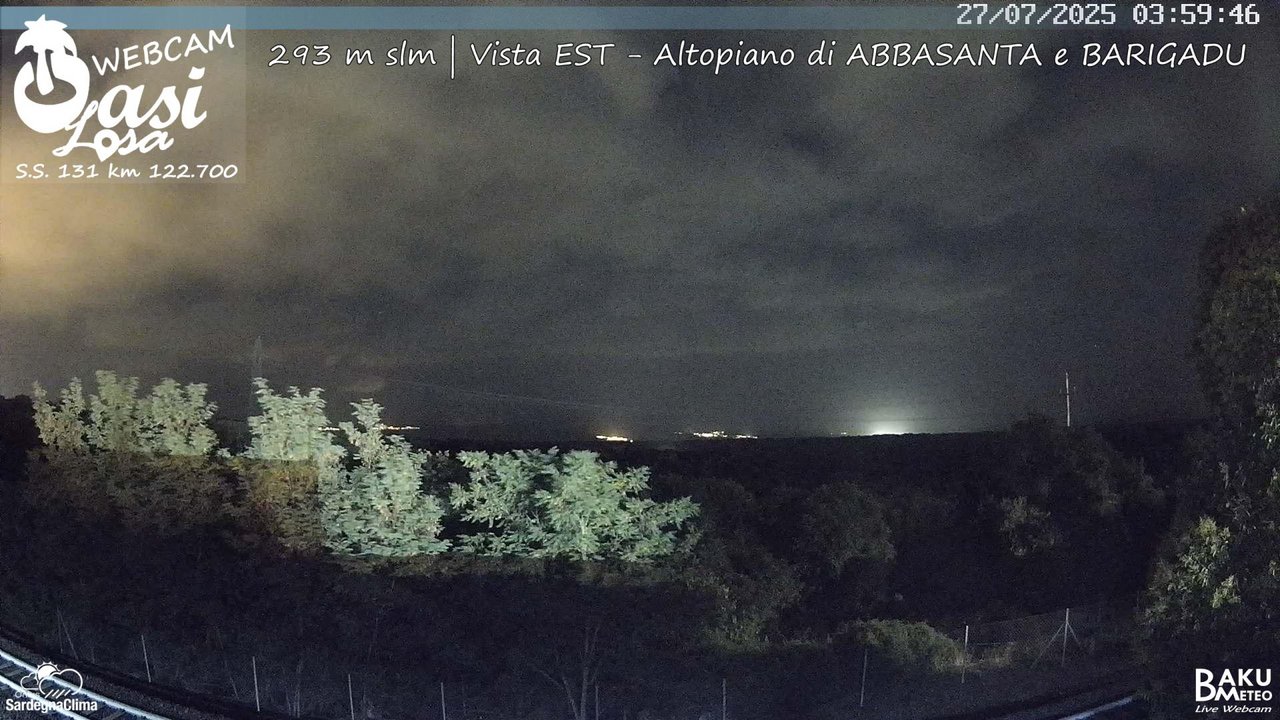 time-lapse frame, Abbasanta webcam