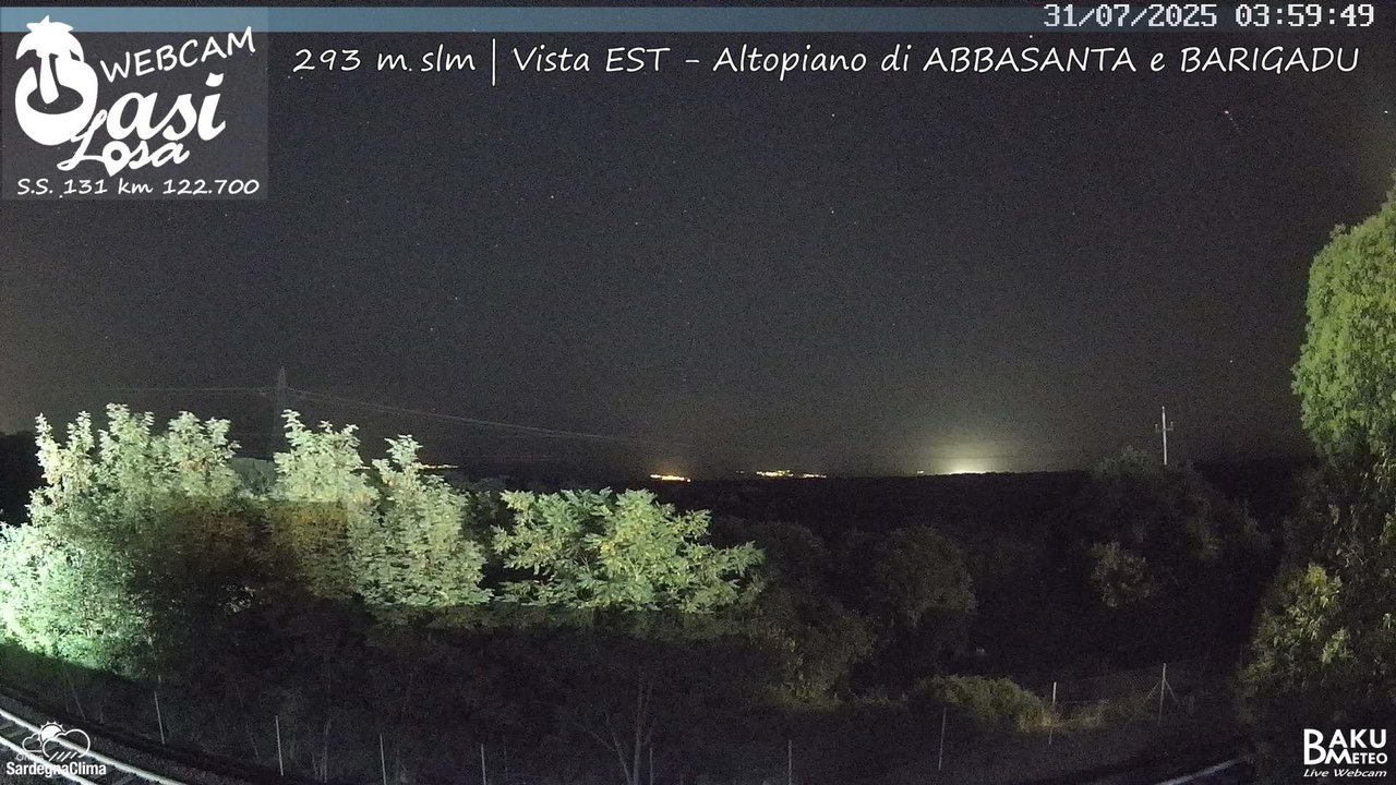 time-lapse frame, Abbasanta webcam