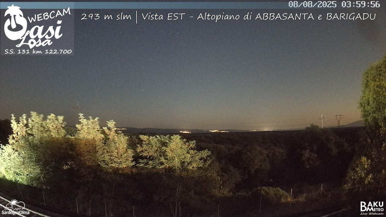 time-lapse frame, Abbasanta webcam