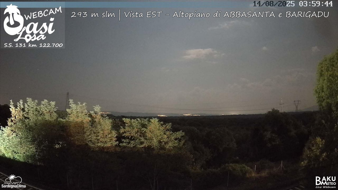 time-lapse frame, Abbasanta webcam