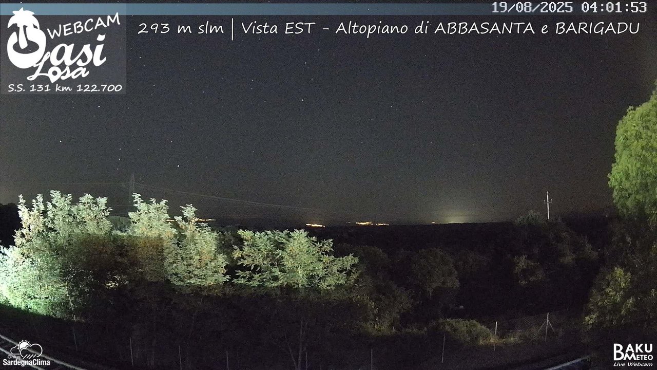 time-lapse frame, Abbasanta webcam