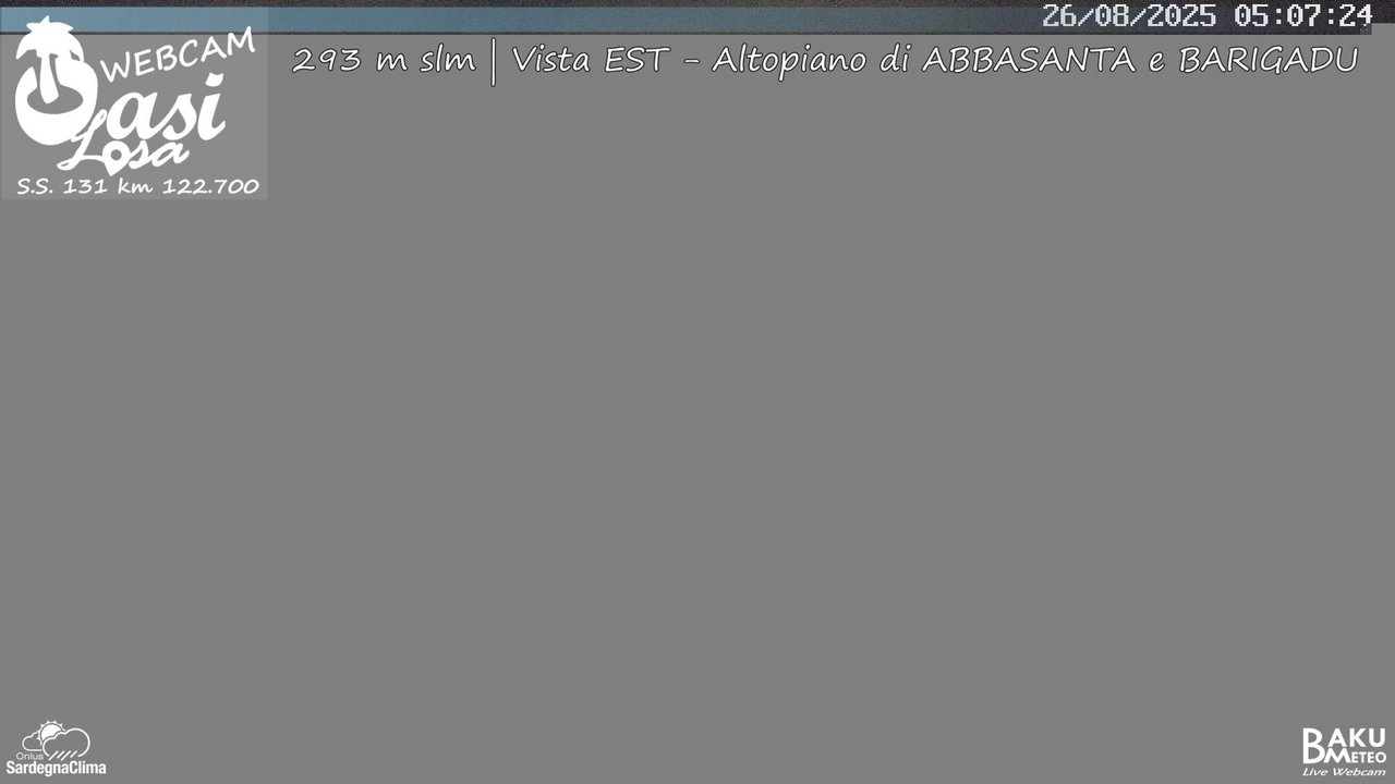 time-lapse frame, Abbasanta webcam