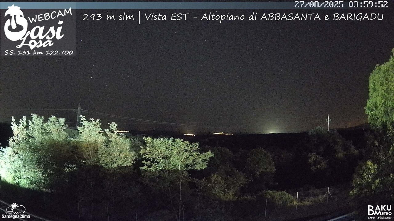 time-lapse frame, Abbasanta webcam